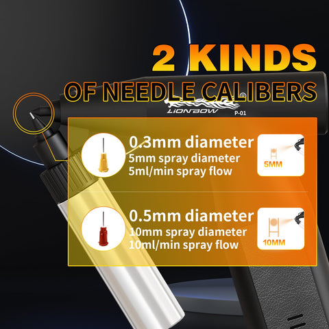 Lionbow six-nozzle set compatible with different paint types