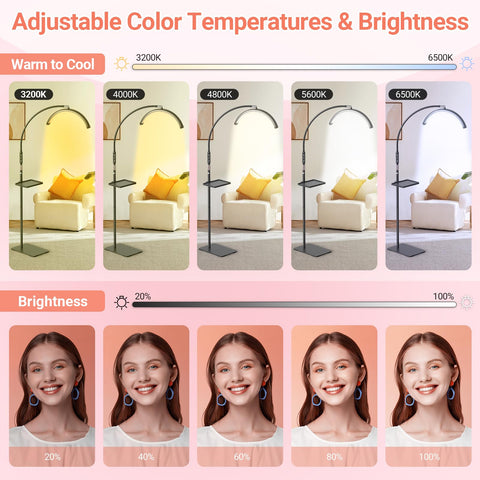 LIONVISON 360-degree gooseneck allows flexible lighting angles.