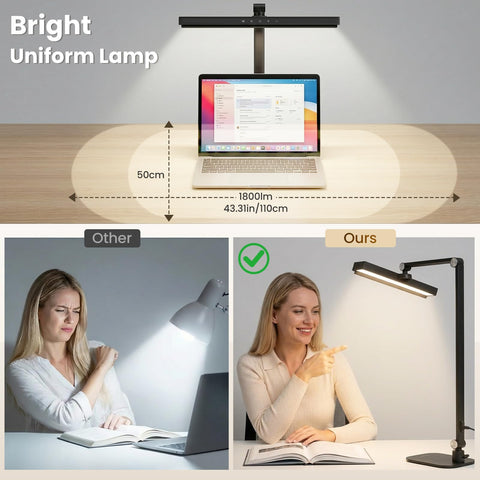 LIONVISON desk lamp timer off ensures energy-saving auto shutoff