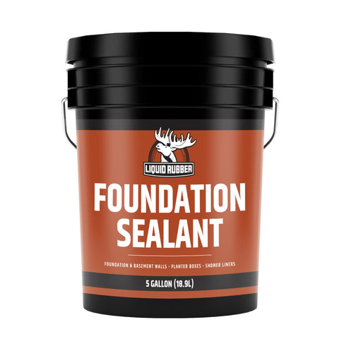 Liquid Rubber basement sealer application for leak prevention.