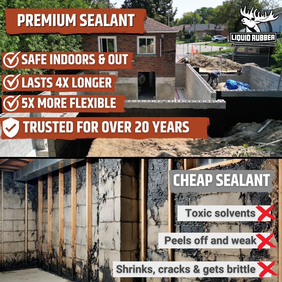 Liquid Rubber crack filler application for flexible, durable repairs.