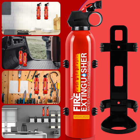 Lirches compact-storage extinguisher fits kitchen, garage, car, boat.