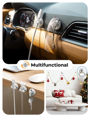 Compact, durable ABS clips measure 0.85 by 0.85 by 0.55 inches.