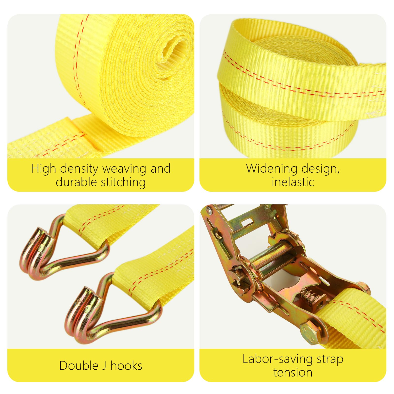LISHINE strap with 10,000 lbs break strength on rugged hardware