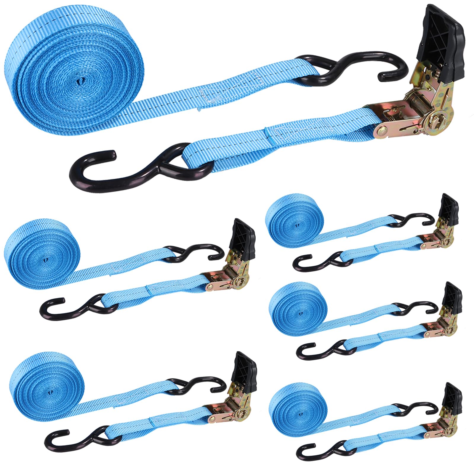 LISHINE 1inch tie-down strap 20ft overview for secure motorcycle and gear transport.