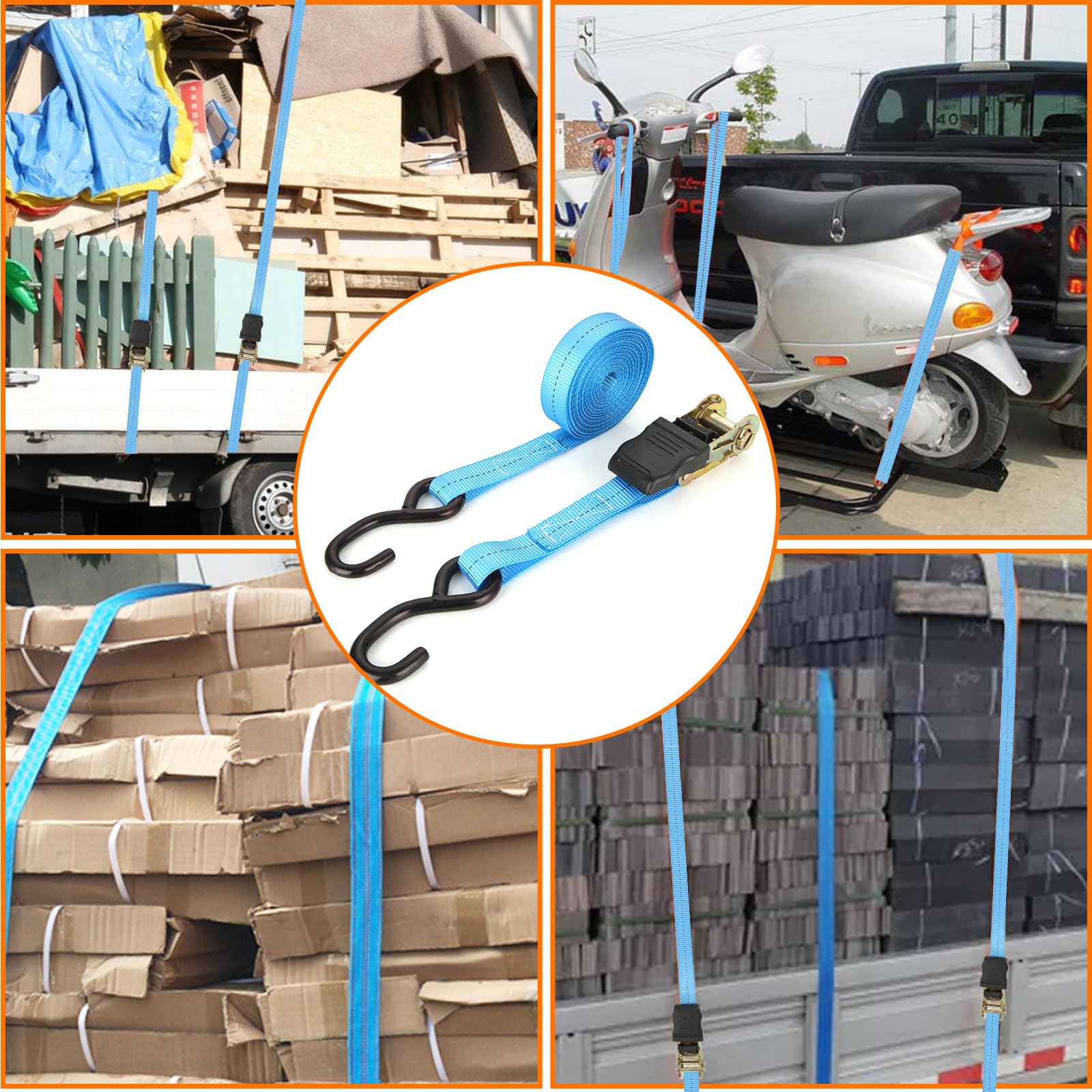 LISHINE 2200lbs break strength supports demanding loads on trailers.