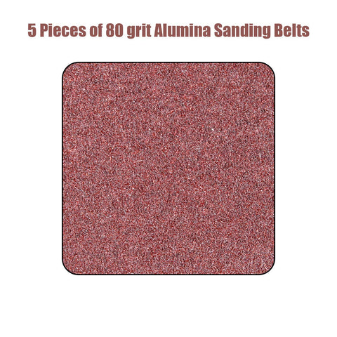 LISHINE 80-grit sanding belts pack for durable, continuous project work.