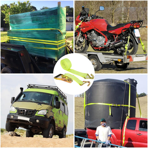 LISHINE cargo setup image depicts organized tie-downs for safe transport.