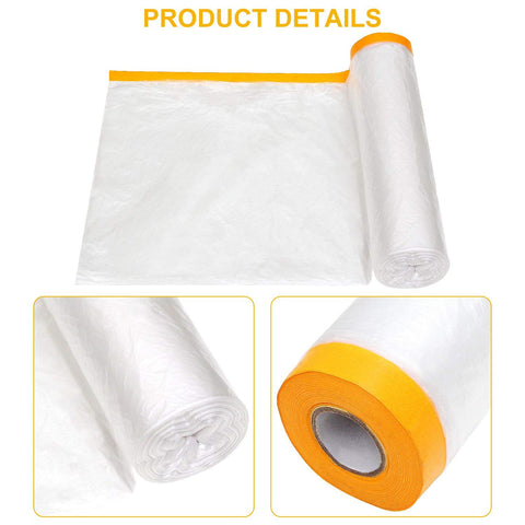 LISHINE clear plastic sheeting offers lightweight, tear-resistant protection for furniture and floors.