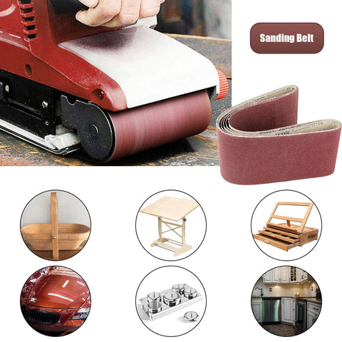 LISHINE abrasive belts compatible with ferrous and non-ferrous metals.