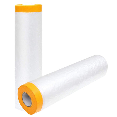 LISHINE masking film 13ft x 65ft provides durable surface protection during painting projects.