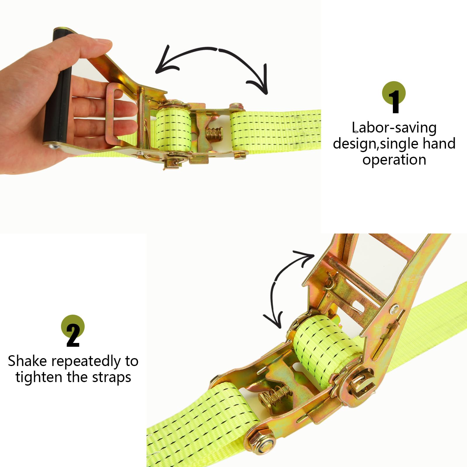 LISHINE strap secured on trailer illustrates reliable road-ready tie-downs.