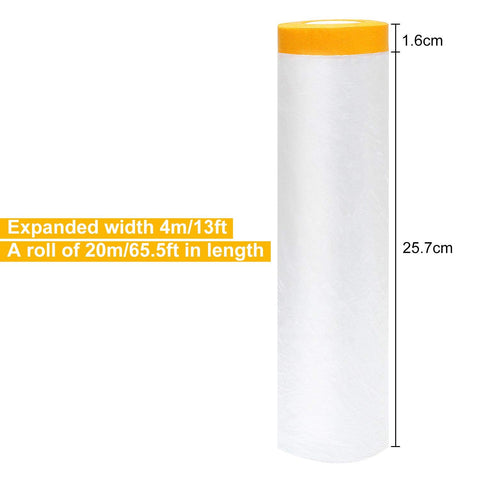 LISHINE tape-drape-2-pack secures protective coverage with adhesive tape for quick setup.