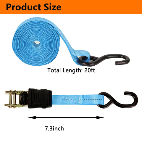 LISHINE tie-down strap hooks close-up showing rubber-coated hooks protect surfaces.