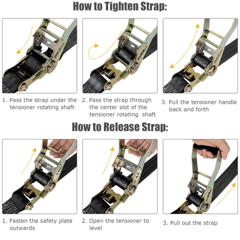 LISHINE strap securing cargo on a truck trailer.