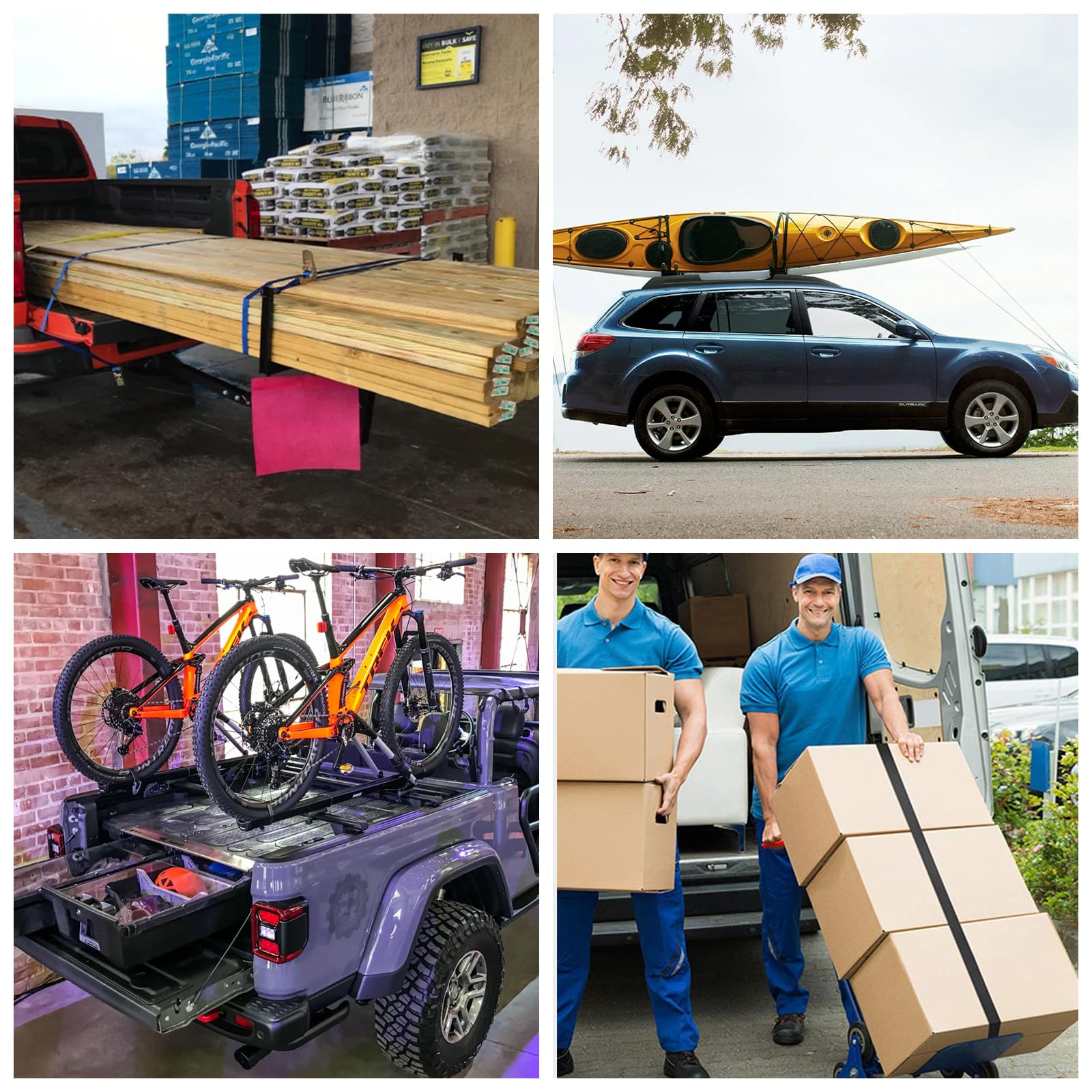 LISHINE versatile cargo straps ideal for moving appliances or equipment safely