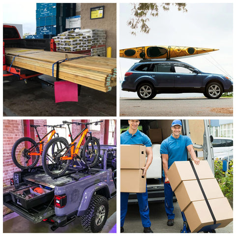 LISHINE versatile cargo straps ideal for moving appliances or equipment safely