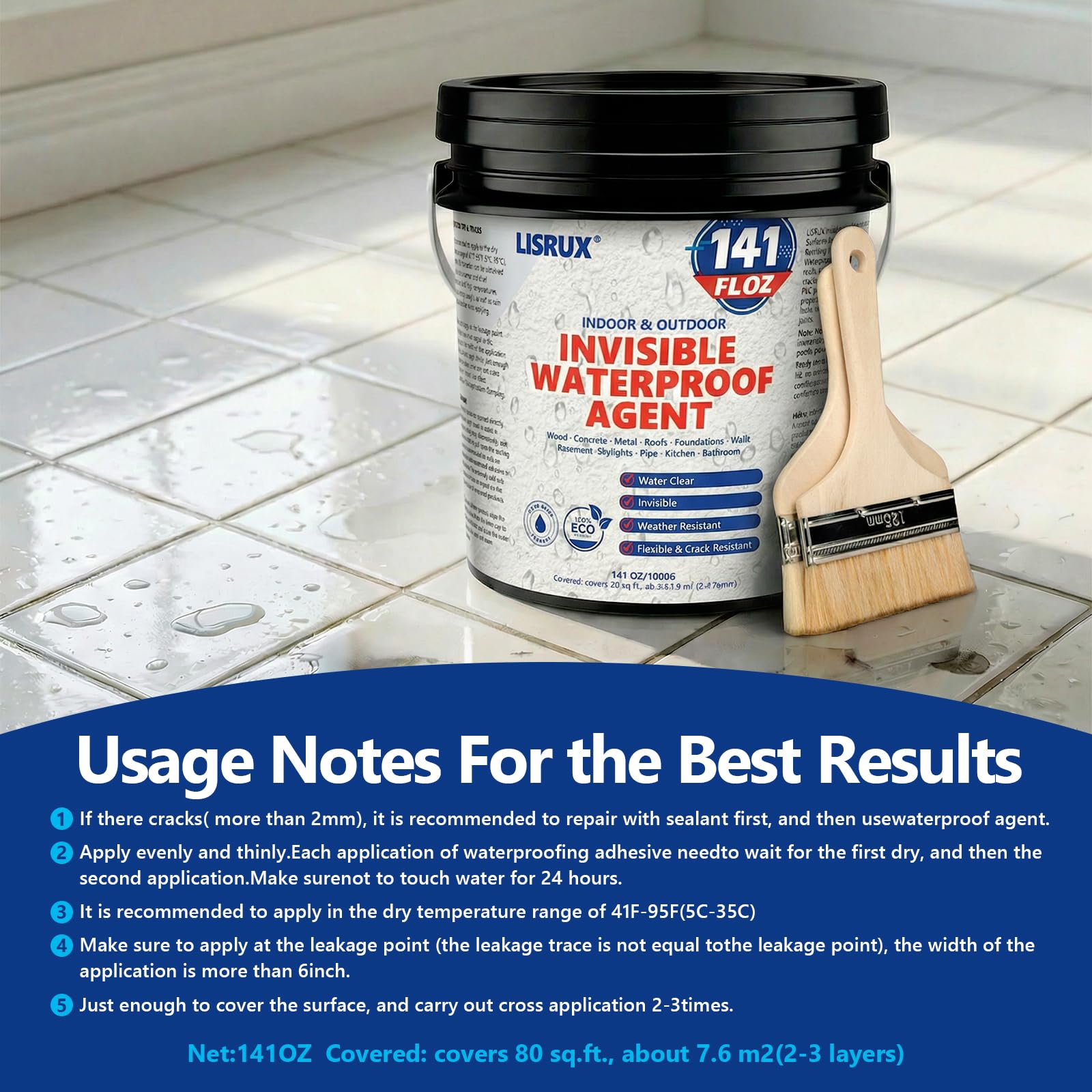 LISRUX Surfaces prep—clean and dry for best bonding.