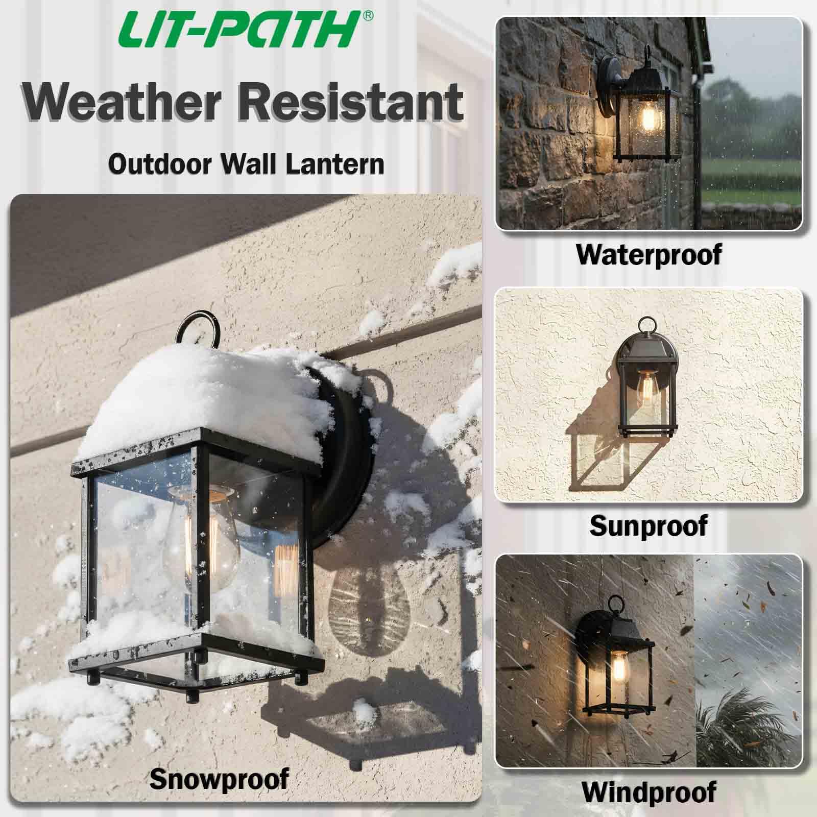 LIT-PaTH mounting screw closeup demonstrates sturdy brass hardware for reliable install.