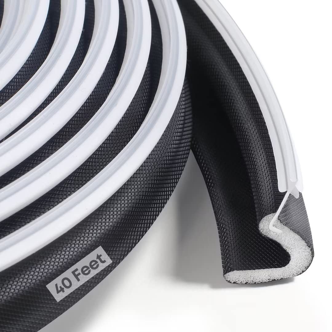 Litaibai 40ft kerf weather stripping for grooved doors reduces drafts