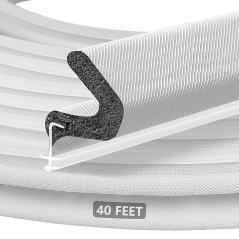 Litaibai 40ft kerf weather seal blocks drafts for large door gaps.