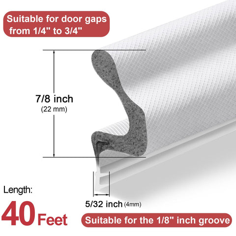 Litaibai 40ft weatherstrip roll ready for long door runs