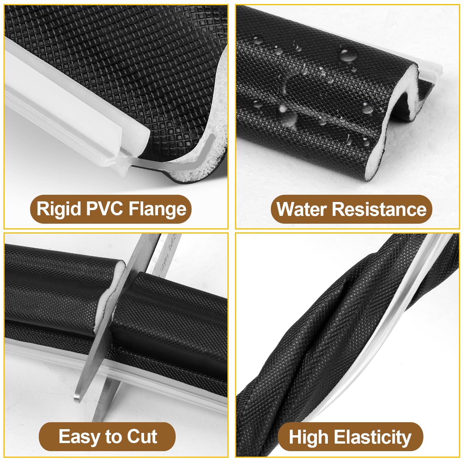 Litaibai durable large-gap seal withstands temperature changes for long-term exterior performance.