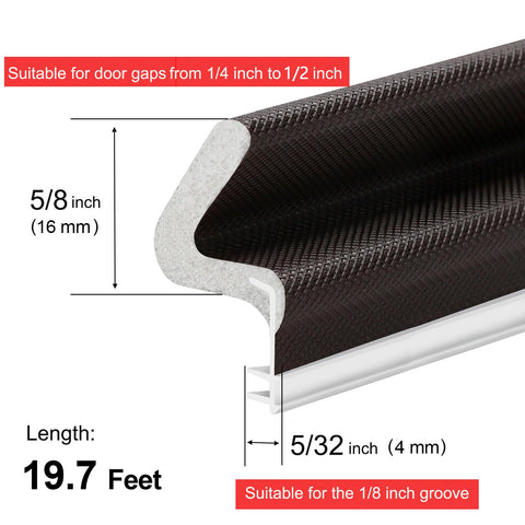 Litaibai easy cut to size seal brown for precise fit