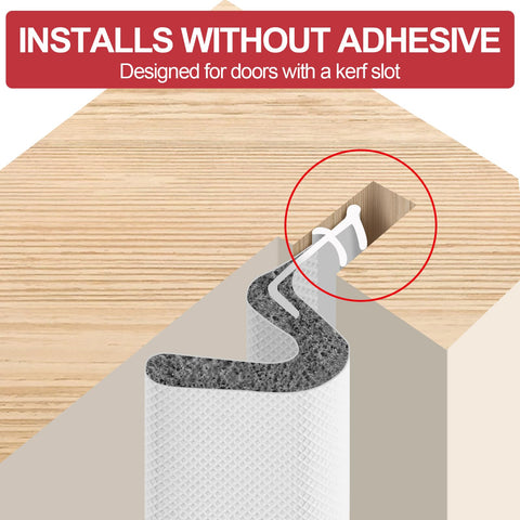 Litaibai door weatherstrip measures and cuts to fit.