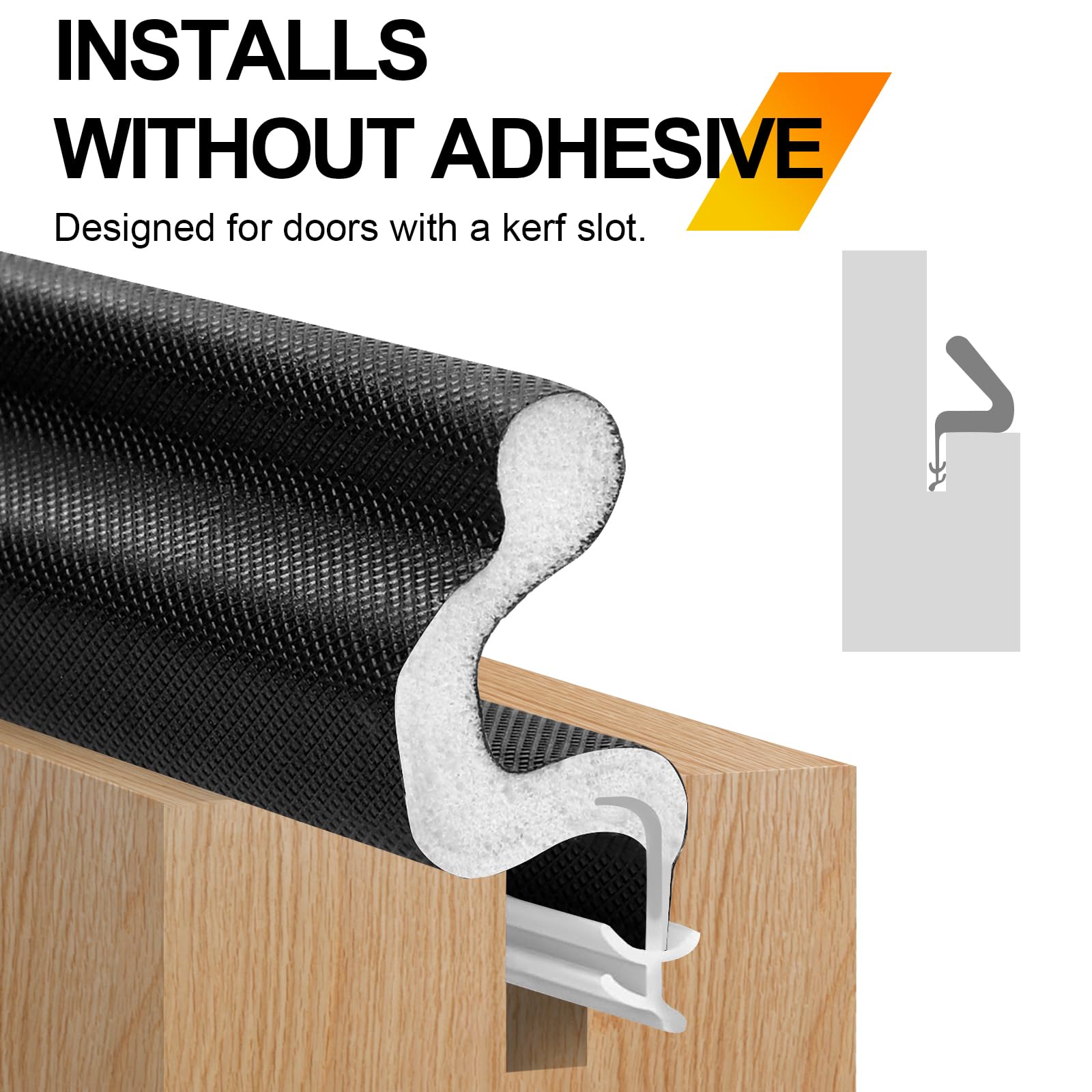 Litaibai PU sponge weatherstripping offers tear- and heat-resistance for harsher weather.