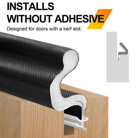 Litaibai PU sponge weatherstripping offers tear- and heat-resistance for harsher weather.