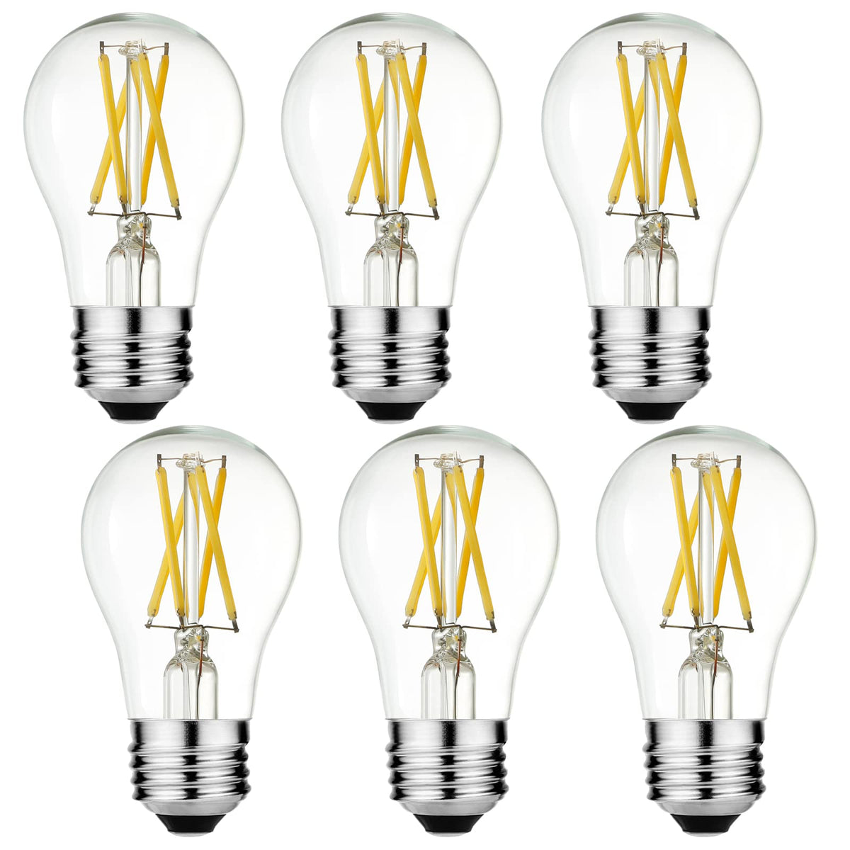 LiteHistory A15 LED bulb front view ideal for ceiling fans.