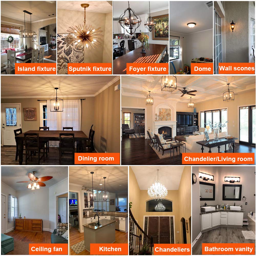 LiteHistory 60-watt-equivalent lighting for chandeliers and ceiling fixtures.
