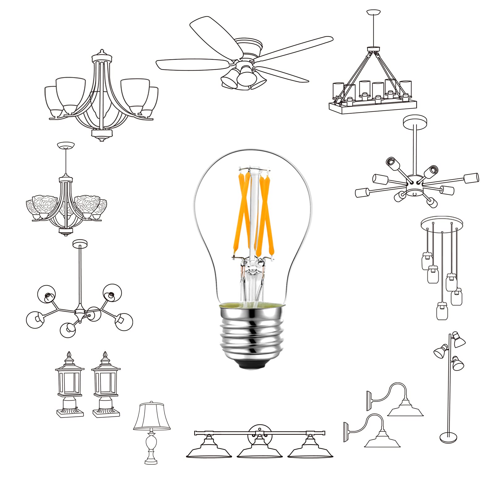 LiteHistory bulb suitable for fridge and bathroom illumination.