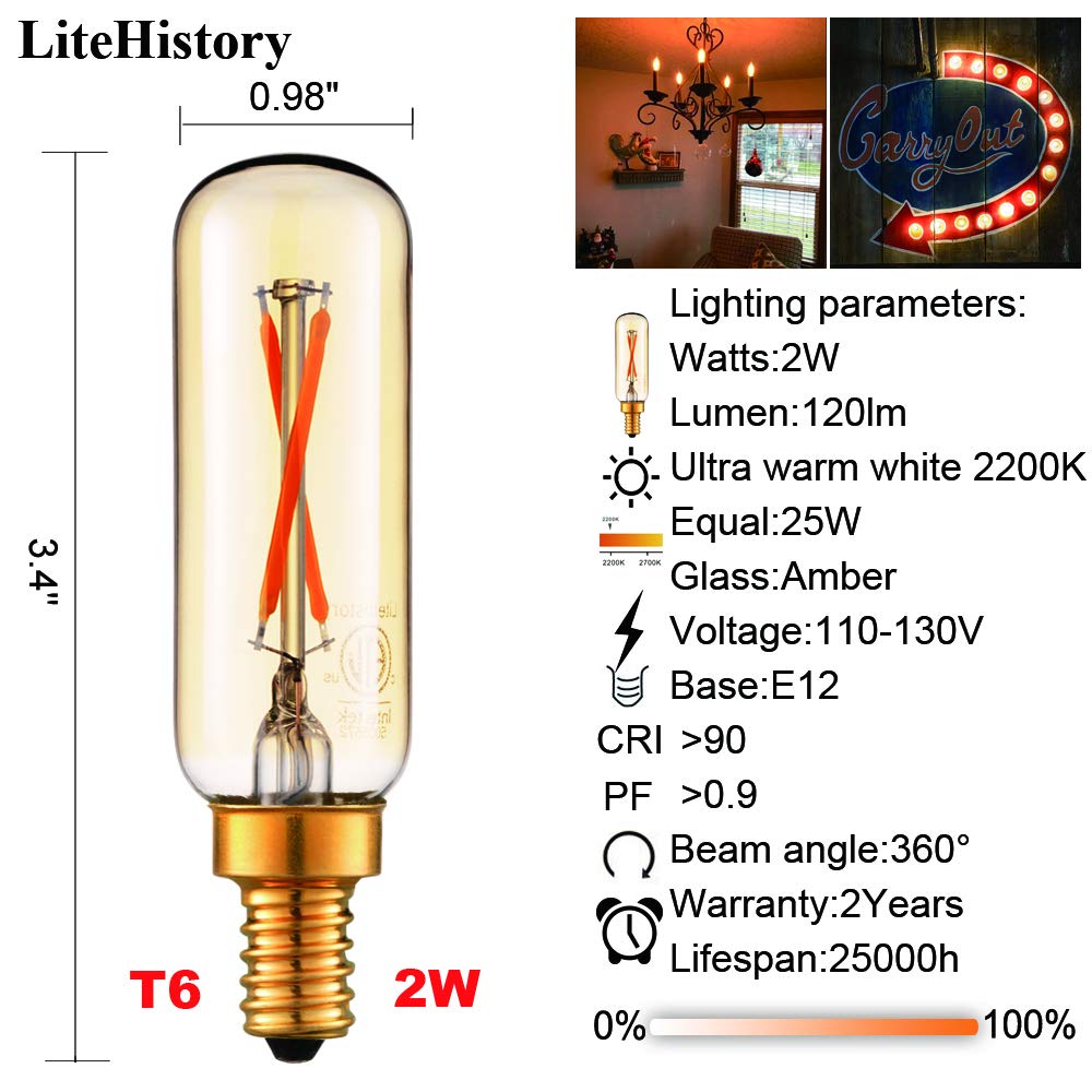 LiteHistory energy-saving bulb highlights 25W equivalent for eco-friendly home lighting.