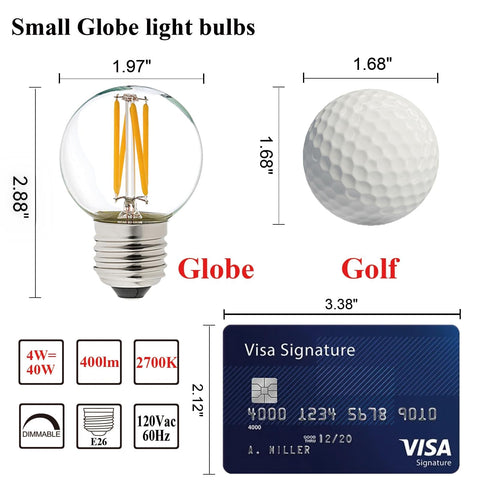 LiteHistory energy-saving 4W LED Edison bulb reduces power usage.