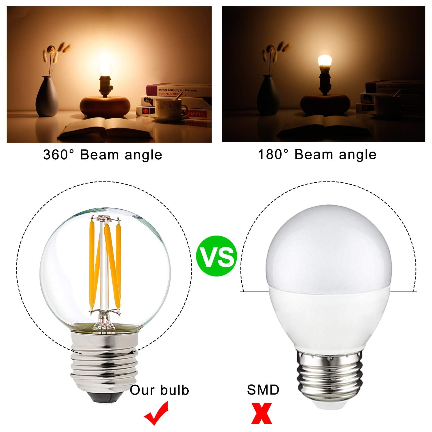 LiteHistory G165 LED bulb installed in a ceiling fan for cozy lighting.