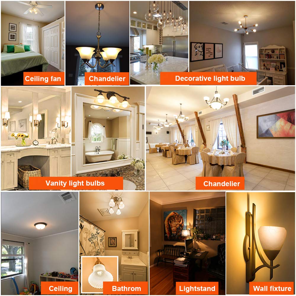 LiteHistory six-pack LED bulbs for AC120V fixtures and multiple fixtures.