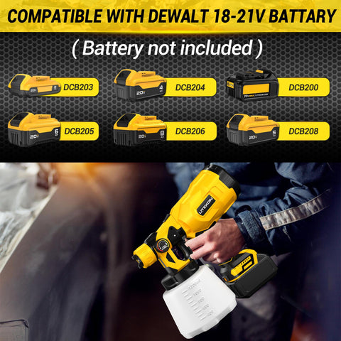 LITEKON 1000W motor delivers smooth, consistent spray for a flawless finish.