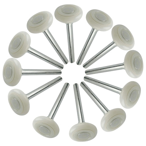 Litepak garage door roller wheel with nylon shell for smooth, quiet operation.