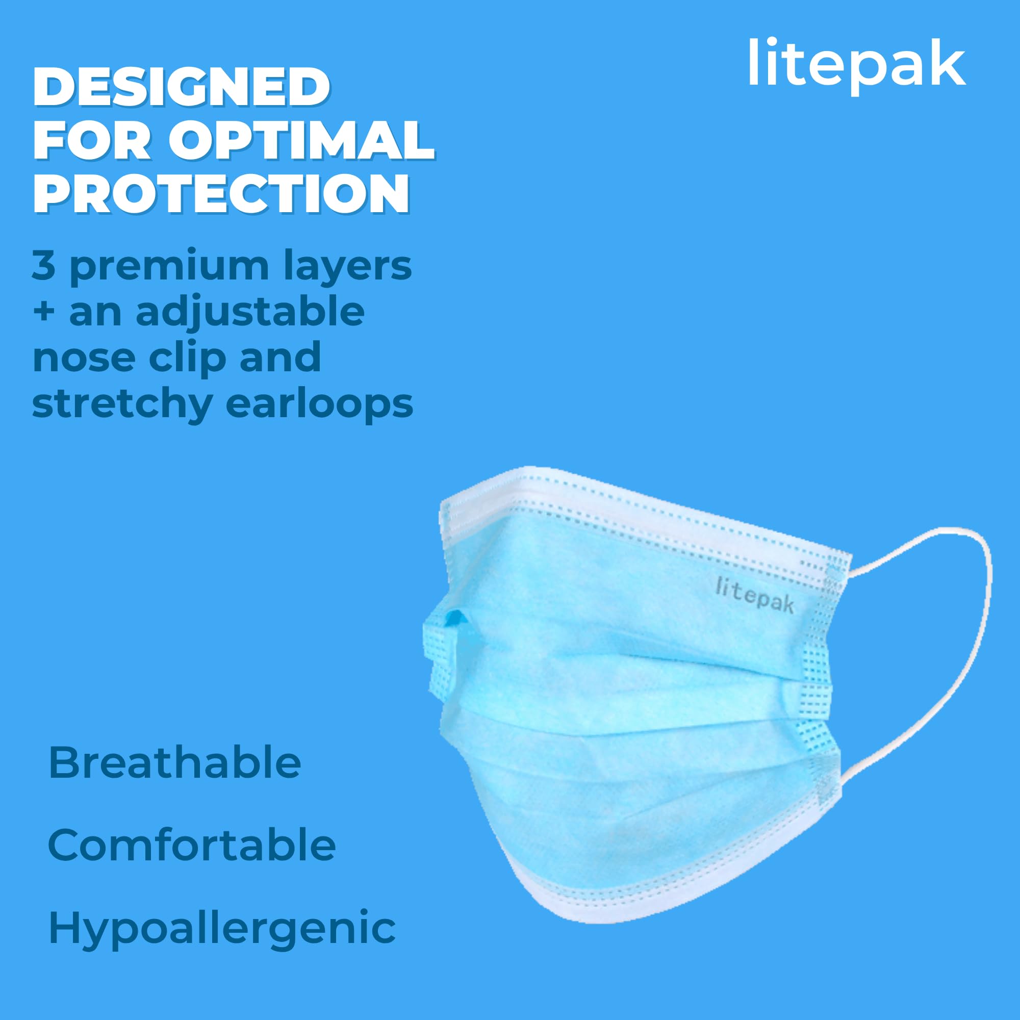 Litepak pack of 20 blue boxes for easy storage