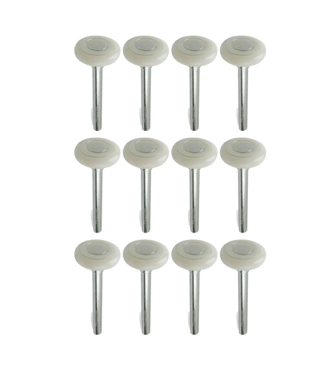 Litepak roller with 4 inch stem and 7/16 inch shaft enables easy installation.