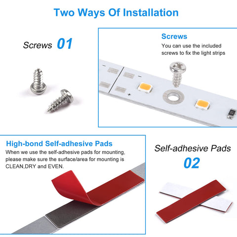Litever closet and shelf lighting with discreet cable management.