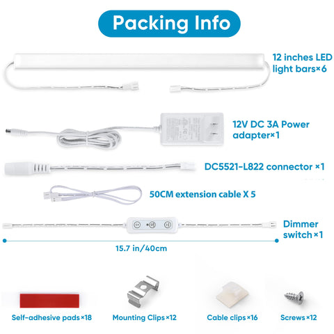 Litever included dimmer control enabling stepless brightness