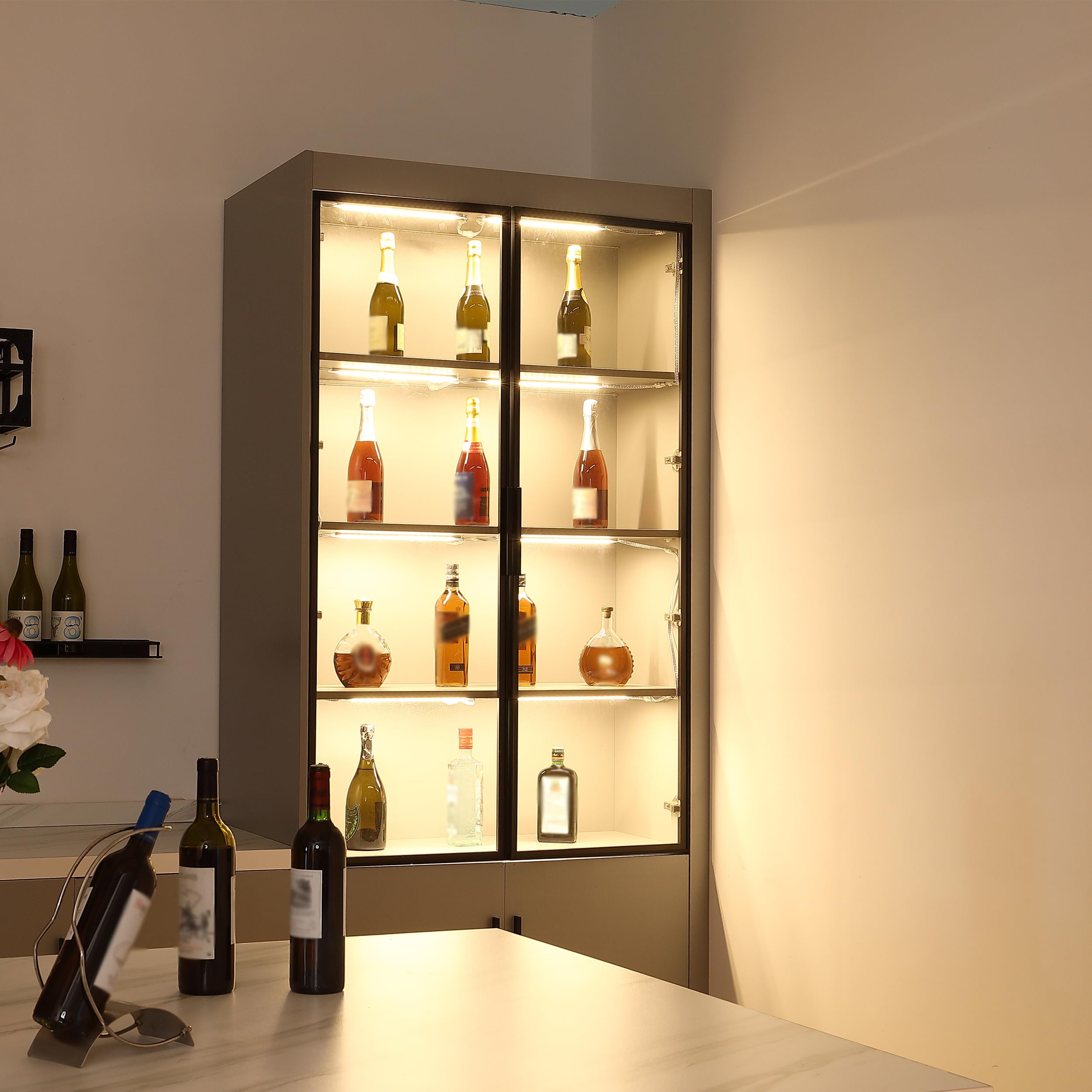 Includes dimmer for adjustable brightness without wall dimmers
