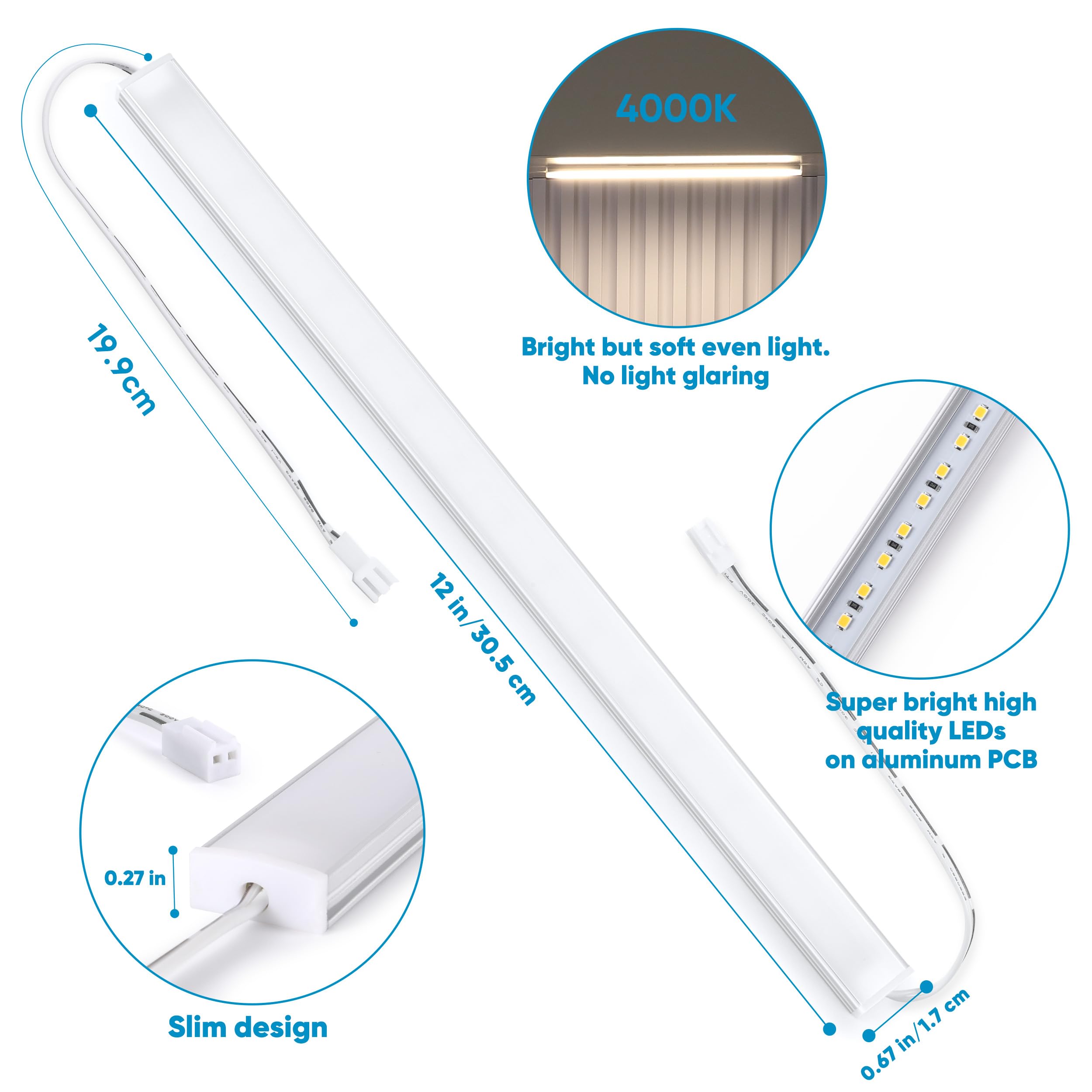 Litever DIY-friendly kitchen lighting setup with extension cables and connectors