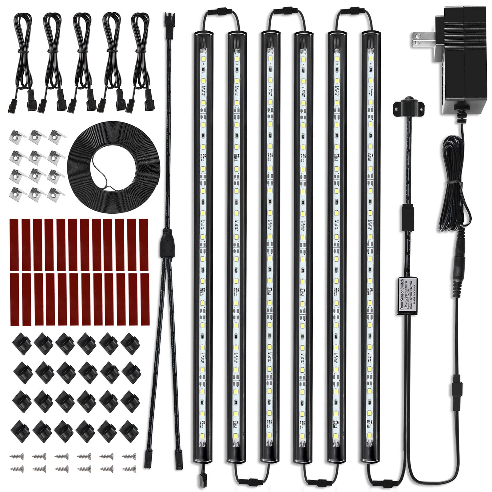 Litever LED Safe Light Kit motion-activated in a gun safe for quick access