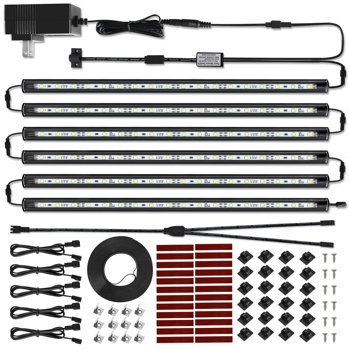 Litever LED Safe Lighting Kit door-activated switch illuminates your safe interior.