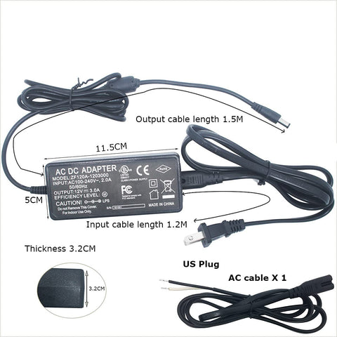 Litever plug-in power supply with 115 cm cable simplifies quick installation.
