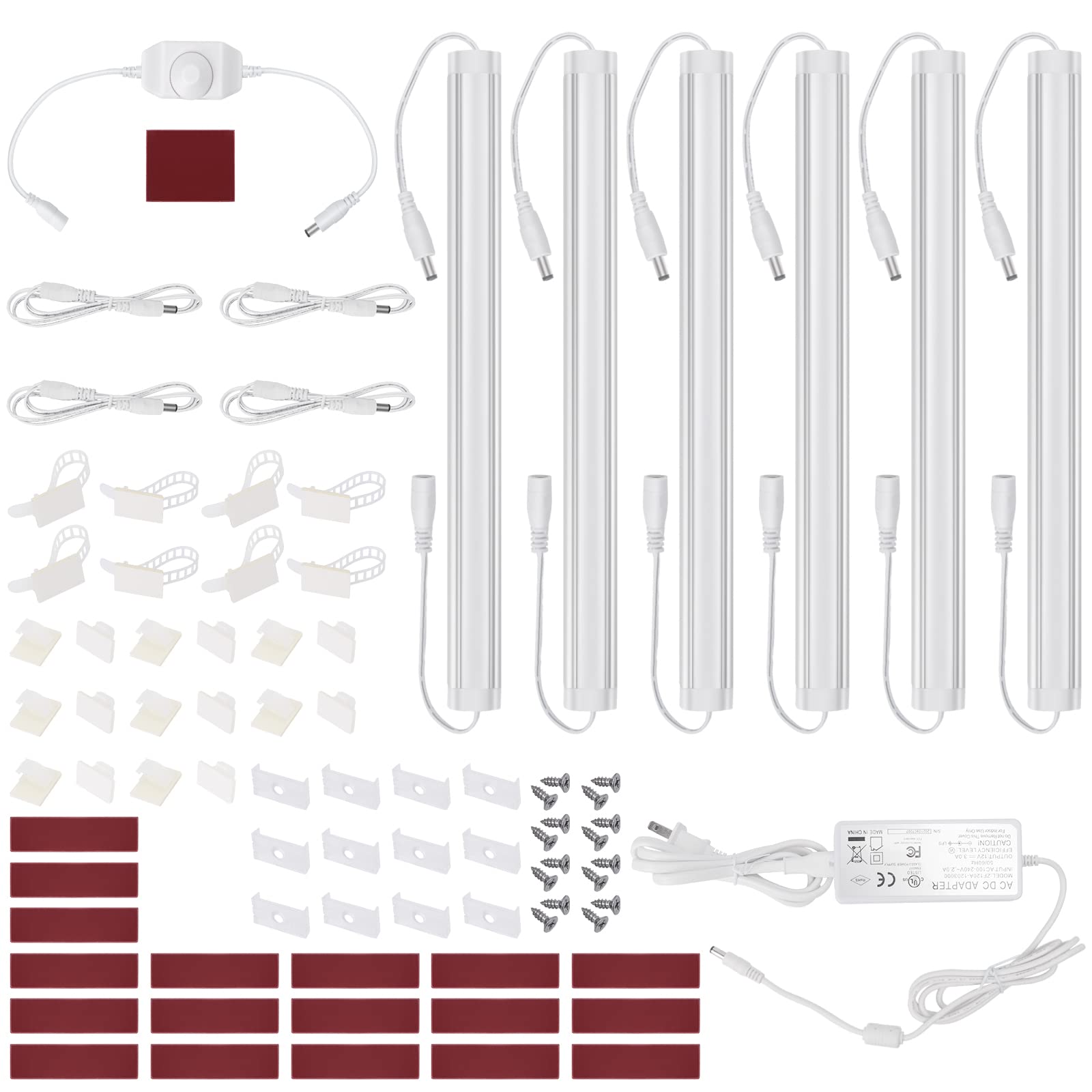 Litever under-cabinet lighting kit packaging showing ready-to-install LEDs for quick setup.